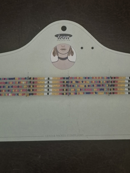 ICON Jewelry - ICON Multicolor Seed Beaded Choker Necklace